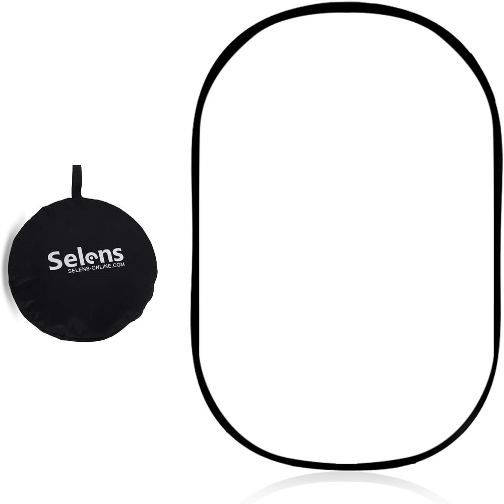 Photography Lighting Reflectors - Selens ホワイトディフューザー 折りたたみ式ライトディフューザー 光拡散パネル リフレクター プロダクションビデオスタジオ