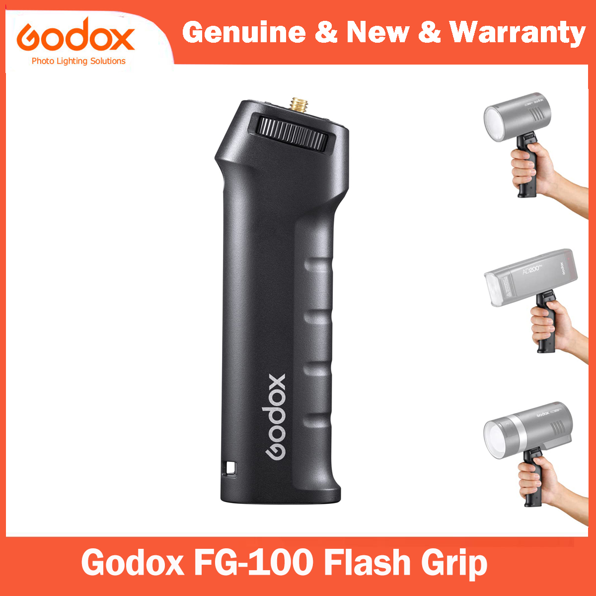 Photography Lighting Kit Godox - Godox FG-100 フラッシュグリップ ポータブルブラケットハンドル 1/4インチネジ付きスピードライトホルダー Godox