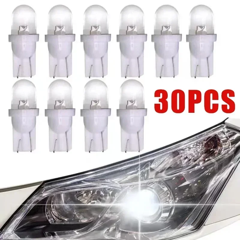 Interior Photography Lighting - 10/30個入り 車用T10 LED電球 LEDライト コールドホワイト シリカ製