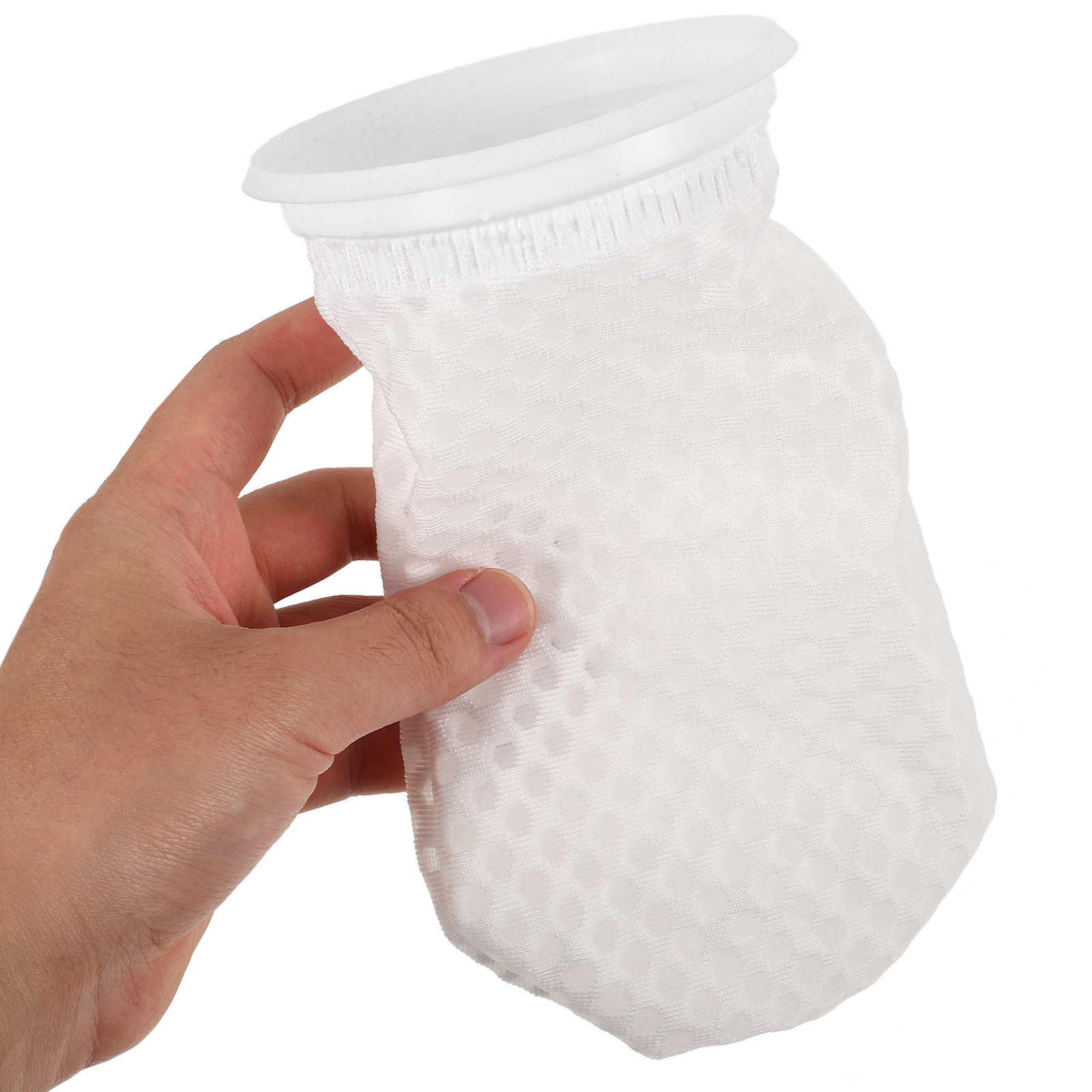 Honeycomb Grid Filter - 4 個の水族館フィルターソックスハニカム 3D デザイン高密度抗菌フィルター淡水海水魚タンクプール用