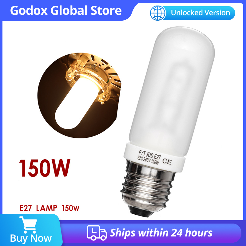 Photography Lighting Kit Godox - GODOX 250 ワット E27 プロスタジオストロボフラッシュモデリングランプライト照明電球 110