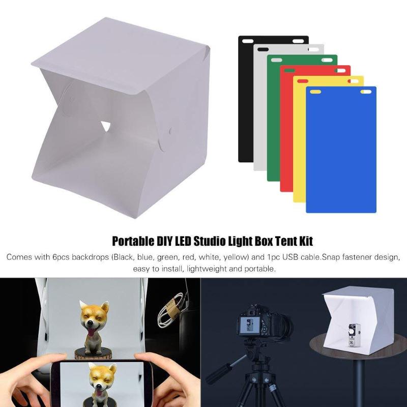 【C】ポータブルLEDフォトスタジオライトボックス折りたたみ - Photography Lighting Case のレビューと価格