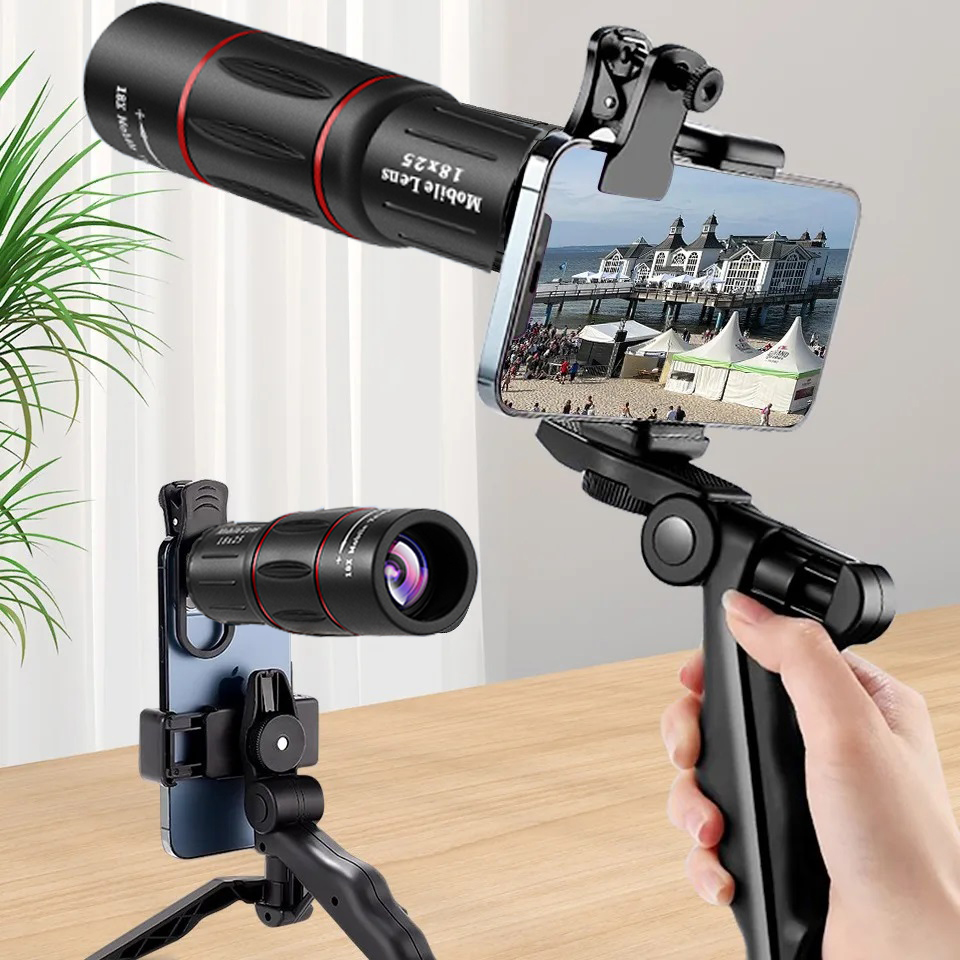 18x25 屋外ポータブル高精細グリーンフィルム単眼望遠鏡、 - Photography Lighting Definition のレビューと価格