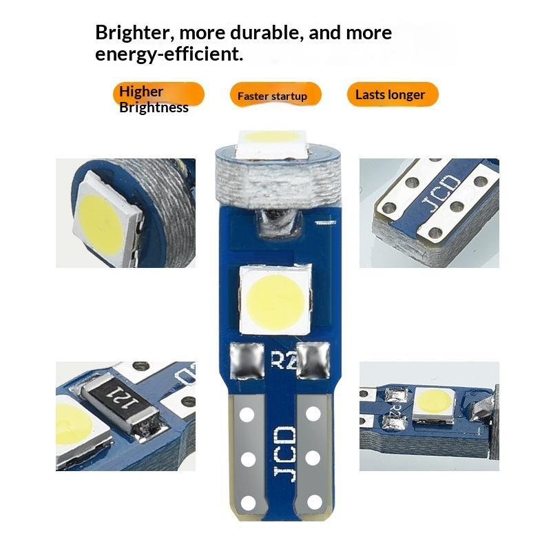 10 個 T5 LED 電球 Canbus W3W 74 2 - Interior Photography Lighting のレビューと価格