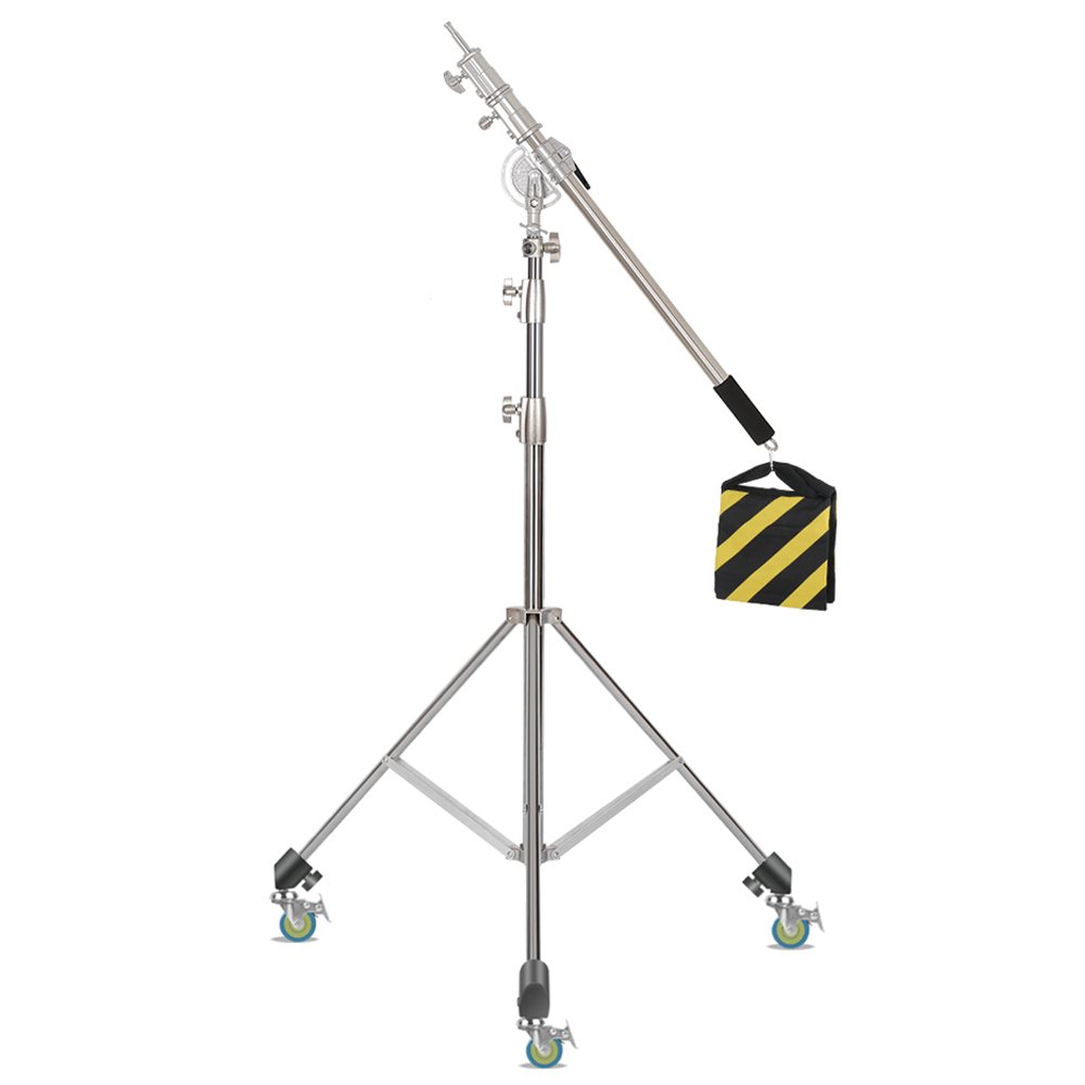 Sh-ステンレス鋼ライトスタンド、LEDライト用三脚サポート - Photography Lighting Mount のレビューと価格