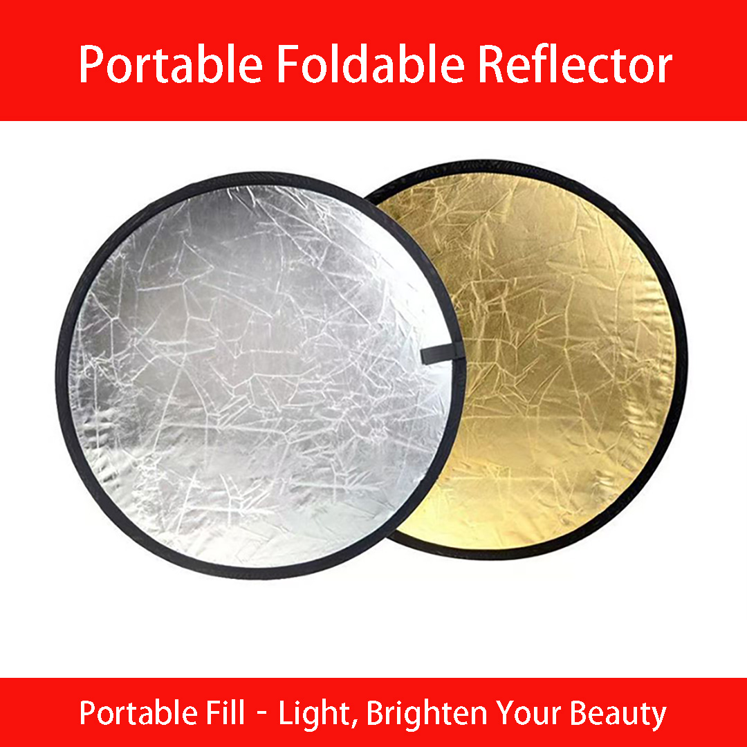 30cm、60cm 丸型両面シルバーホワイトリフレクター 折 - Photography Lighting Reflectors のレビューと価格