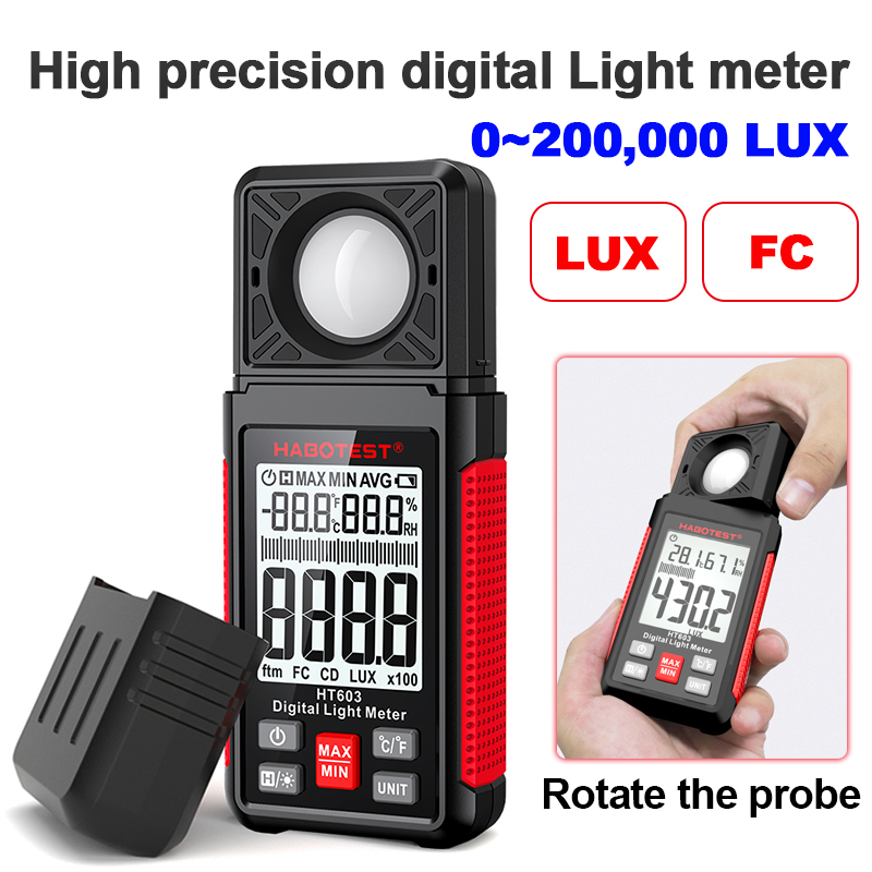 HT603 デジタルルクスメーター 0～200,000ルクス - Photography Lighting Meter のレビューと価格