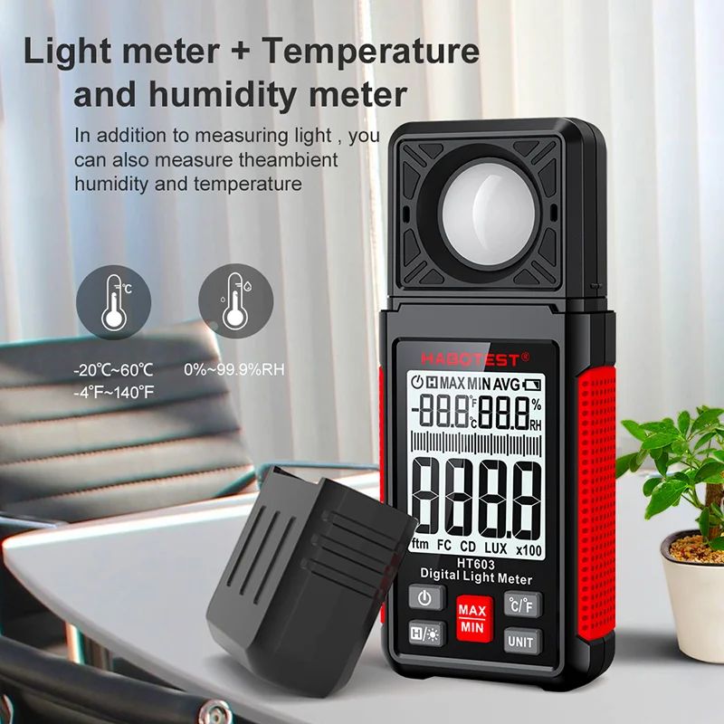 HT603 デジタルルクスメーター 0～200,000ルクス - Photography Lighting Meter のレビューと価格
