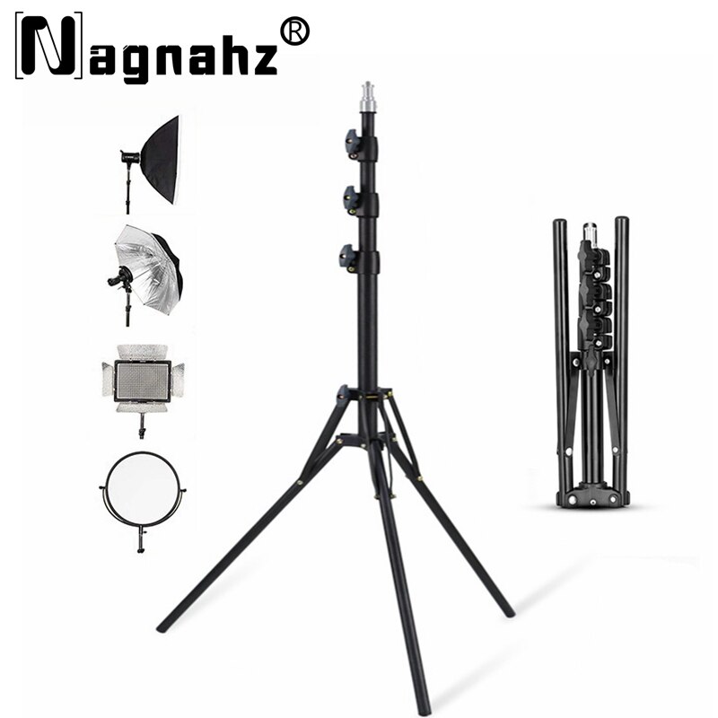 Nagnahz 78インチ写真照明三脚アルミ合金折りたたみ式 - Photography Lighting Mount のレビューと価格