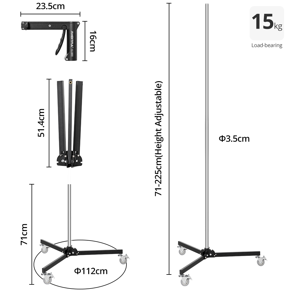 Ambitful 71cm-255cm AL250 ガングリ - Photography Lighting Meter のレビューと価格
