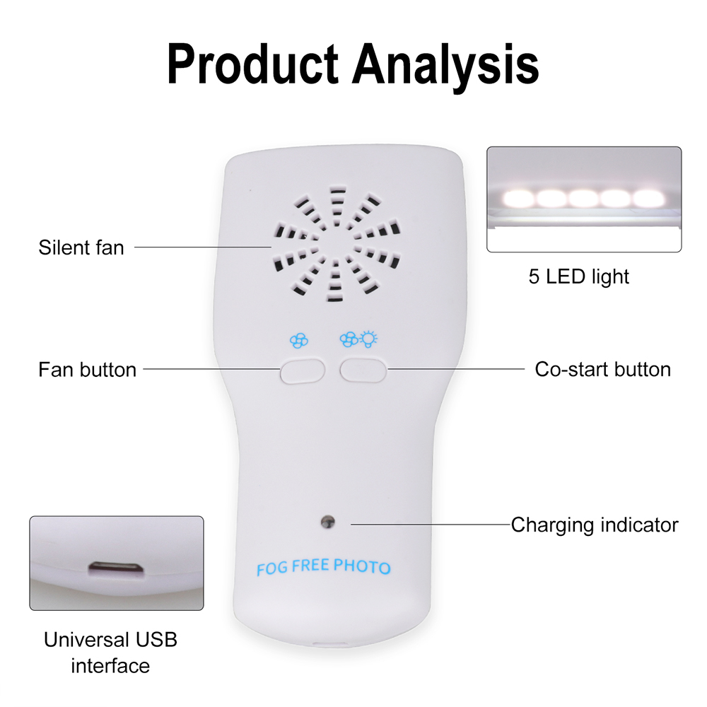 LEDライト付き歯科用フォグミラー,口腔内写真,ステンレス鋼 - Photography Lighting Reflectors のレビューと価格