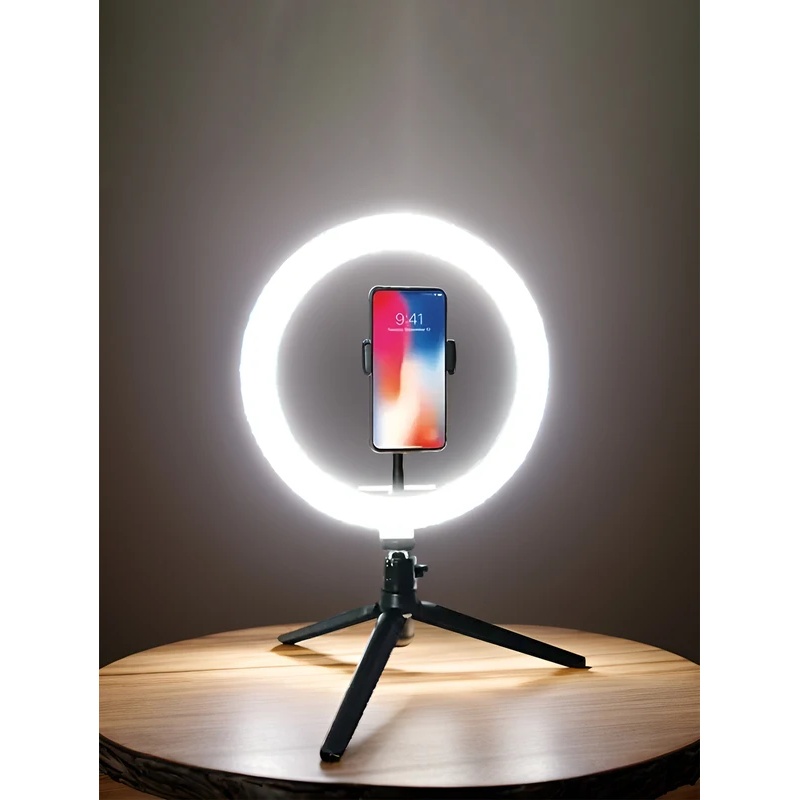 Desiontal 26cmリングライト、三脚スタンド付き、 - Photography Lighting Mount のレビューと価格