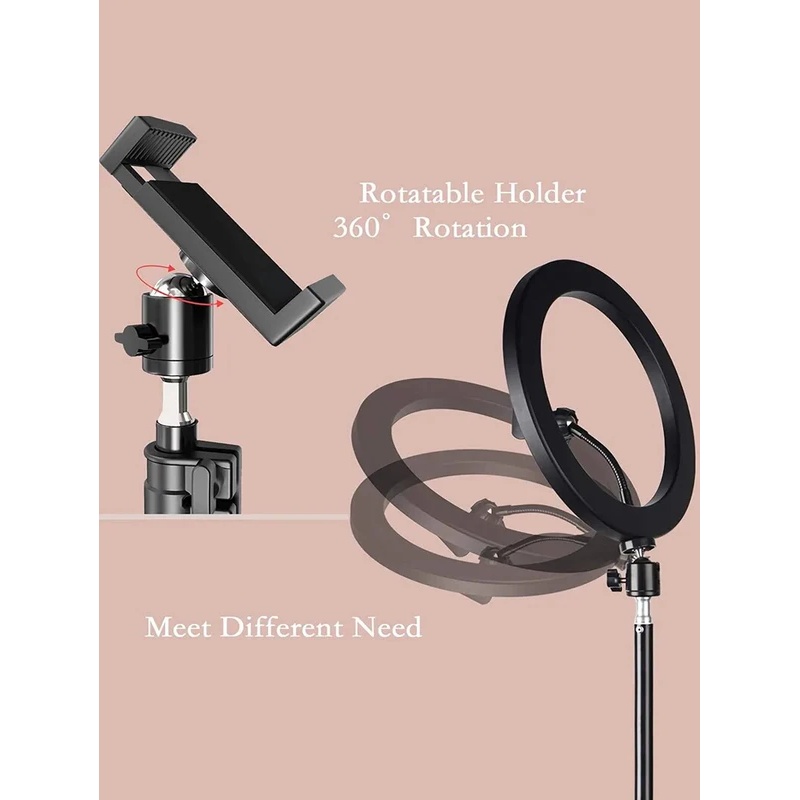 Desiontal 26cmリングライト、三脚スタンド付き、 - Photography Lighting Mount のレビューと価格
