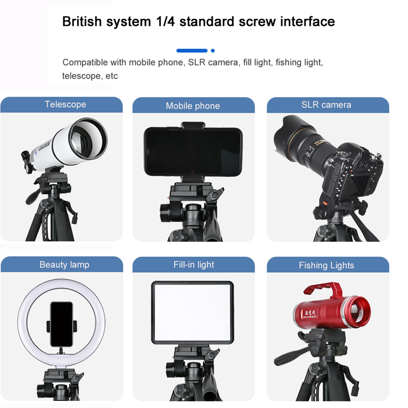 55インチユニバーサル三脚スタンド（携帯電話、カメラ、双眼鏡 - Photography Lighting Indoor のレビューと価格