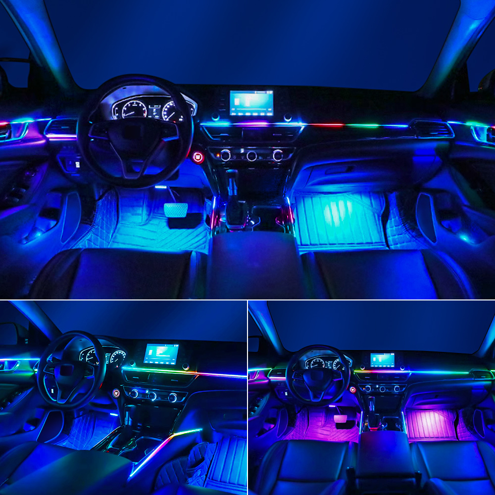 ユニバーサル Led 車のアンビエントライト RGB 64  - Interior Photography Lighting のレビューと価格
