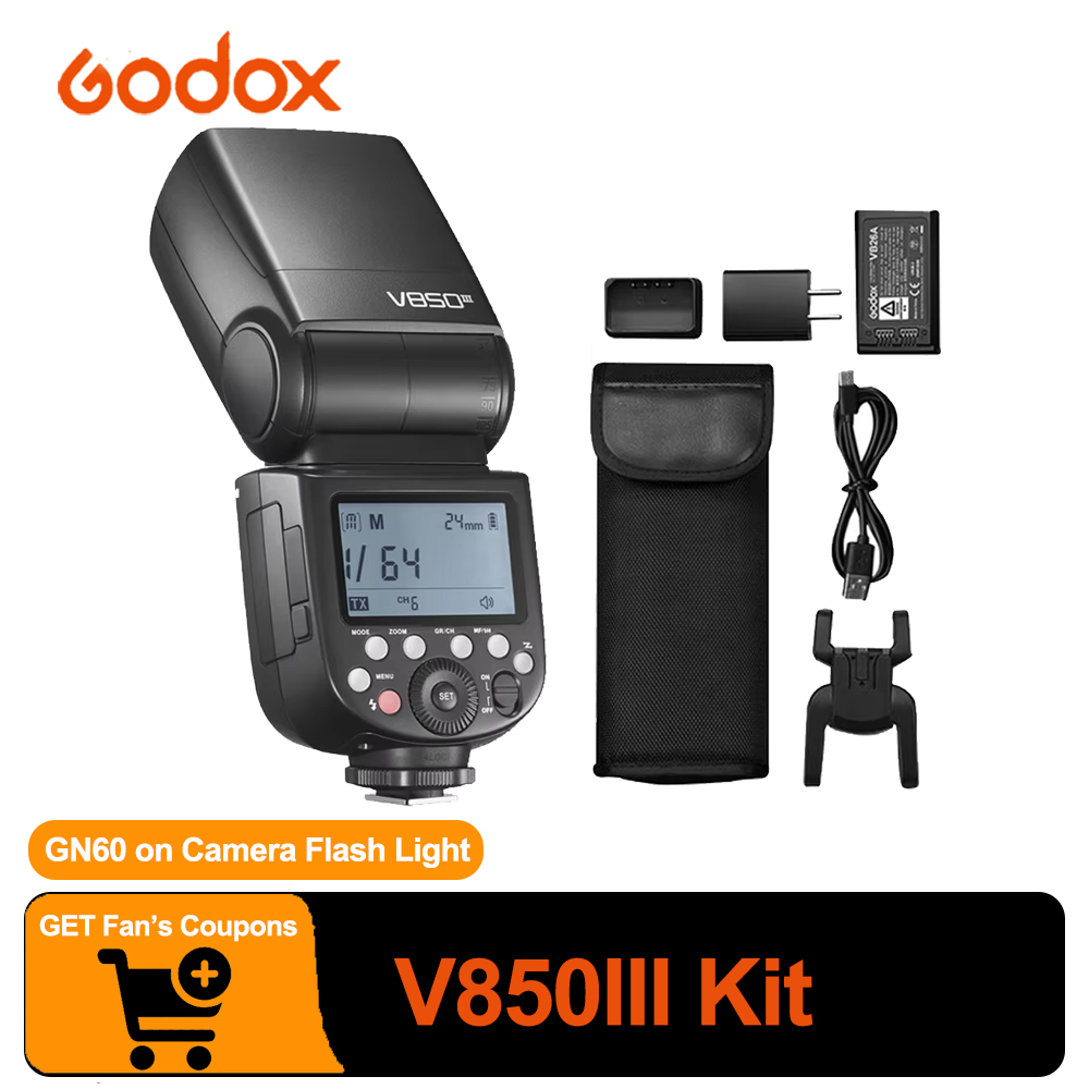 ゴドックス V850III キット リチウムイオンフラッシュ - Photography Lighting Kit Godox のレビューと価格